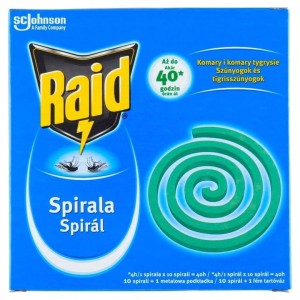 Spirala raid przeciwko komarom- 10 szt.