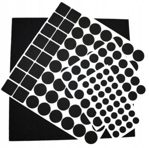 PODKŁADKI FILCOWE POD MEBLE ZESTAW RÓŻNE ROZMIARY