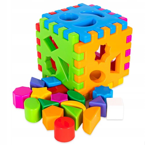 Kostka edukacyjna dla dzieci sorter kształtów