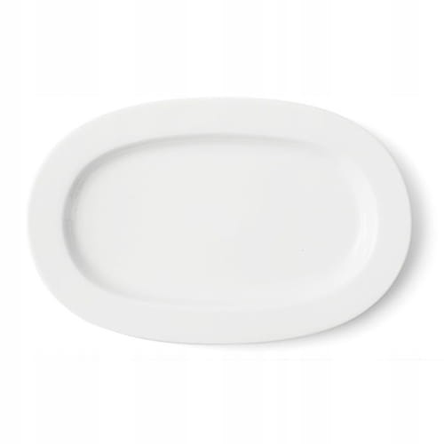 Półmisek owalny z porcelany biały duży 37 cm