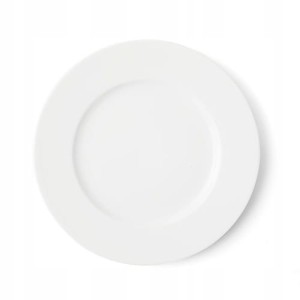 Talerz obiadowy płaski okrągły z porcelany fi 16,5