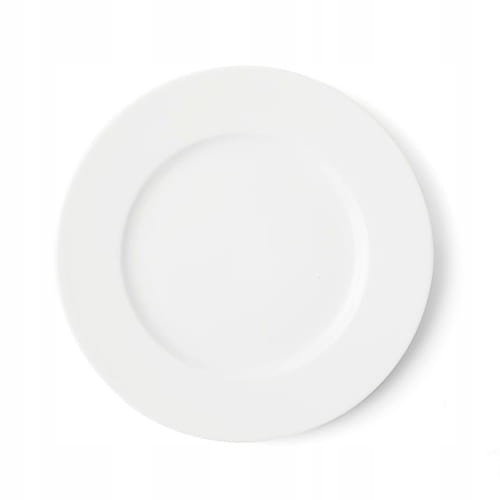 Talerz obiadowy płaski okrągły z porcelany fi 16,5
