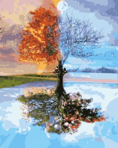 Mozaika diamentowa 30x40 drzewo 5D