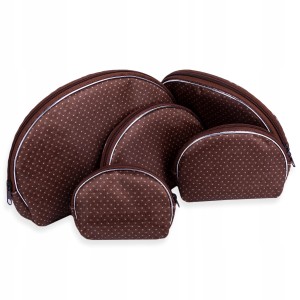 Komplet kosmetyczek damskich do torebki 5 szt