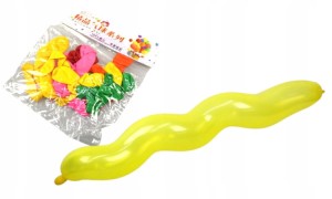 BALONY DŁUGIE SKRĘCONE SPIRALNE 10 SZT 70 CM