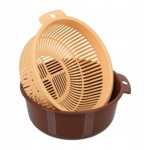 MISKA Z CEDZAKIEM DURSZLAKIEM OCIEKACZEM DO WARZYW OWOCÓW 2W1