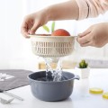 MISKA Z CEDZAKIEM DURSZLAKIEM OCIEKACZEM DO WARZYW OWOCÓW 2W1