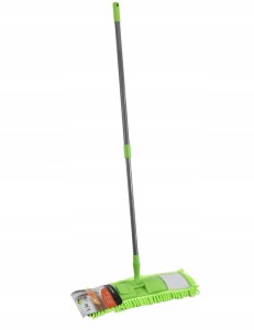 MOP PŁASKI Z MIKROFIBRY Z KIJEM TELESKOPOWYM