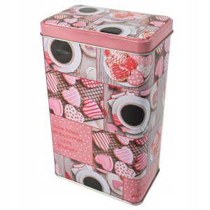 POJEMNIK BLASZANY PUSZKA METALOWA NA KAWĘ HERBATĘ DO DOMU