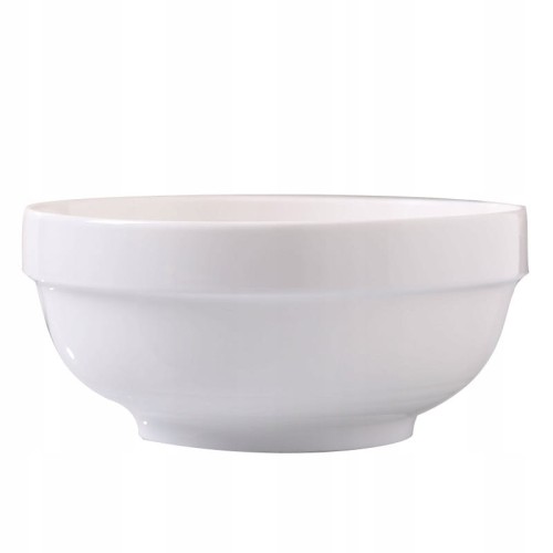 Miska salaterka na sałatki przystawki ceramiczna biała 17x7,2 cm