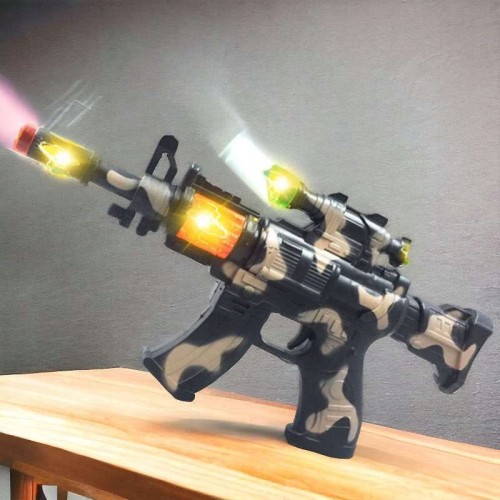 Pistolet zabawkowy karabin maszynowy snajperski ze światłem i dźwiękiem