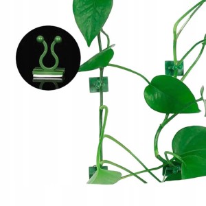 Uchwyty do mocowania roślin pnączy samoprzylepne zielone 10 szt. 15 mm