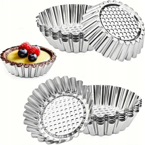 Foremki na muffiny babeczki metalowe do tarty 6 szt