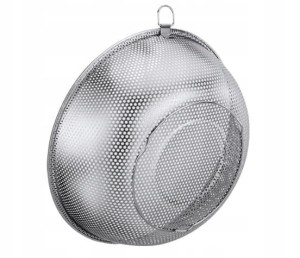 Sitko metalowe cedzak do odcedzania makaronu warzyw gęsty małe dziurki fi25