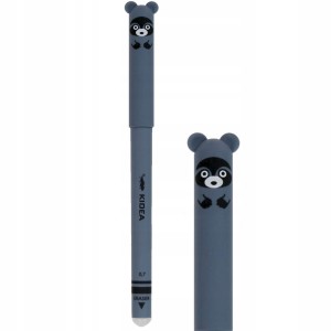 Długopis żelowy wymazywalny ścieralny cienkopis niebieski miś