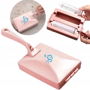 Szczotka do czyszczenia zamiatania dywanów mała kaśka z dwoma wałkami