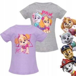 Bluzka bluzeczka dziecięca psi patrol dla dziewczynki 122-128 2 szt.