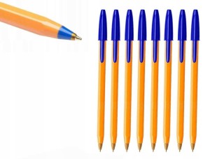 Zestaw niebieskich długopisów do pisania zwykłe ze skuwką 10 szt