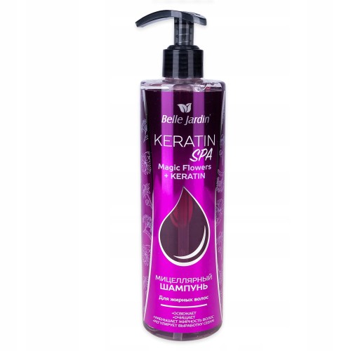 Szampon do włosów przetłuszczających się belle jardin keratin spa 400 ml