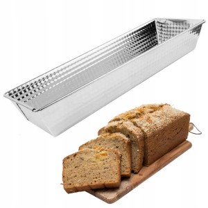 Blacha do pieczenia duży keks na chleb cisto podłużna wąska 13x40 cm