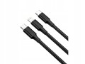 Kabel do ładowania 3w1 szybko ładujący iphone micro type c