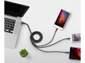 Kabel do ładowania 3w1 szybko ładujący iphone micro type c