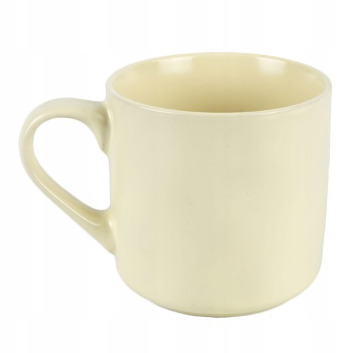 Kubek ceramiczny na kawę z uchem solidny 350 ml