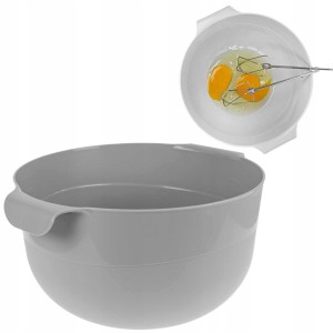 Miska kuchenna do miksowania na żywność do ubijania jajek z uchwytami 4l