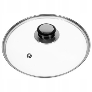 Pokrywka szklana na garnek patelnię z uchwytem uniwersalna fi. 20 cm