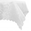 Obrus plamoodporny BIAŁY na duży stół prostokątny 160x220 cm