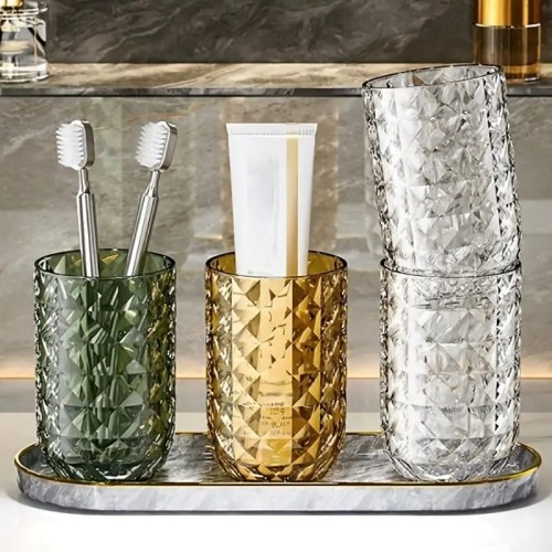 Pojemnik łazienkowy na pastę do zębów szczoteczki kubek łazienkowy stylowy