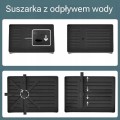 Suszarka na naczynia do kuchni dwupoziomowa solidna czarna