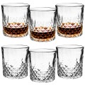 Szklanki do whisky drinków koniaku zestaw szklanek ze wzorem 6 szt 6x340ml