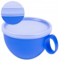 Kubek plastikowy z przykrywką 550 ml- mix kolor