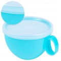 Kubek plastikowy z przykrywką 550 ml- mix kolor