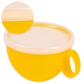 Kubek plastikowy z przykrywką 550 ml- mix kolor