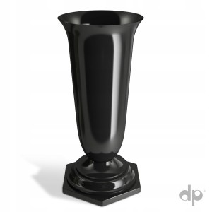 Wazon na cmentarz "2" czarny