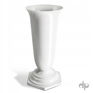 Wazon na cmentarz "3"- biały