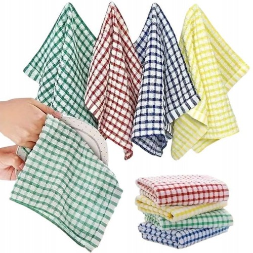 ŚCIERKA KUCHENNA BAWEŁNIANA DO KUCHNI W KRATKĘ