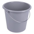 Wiadro plastikowe z metalową rączką uniwersalne okrągłe 10l- mix kolor