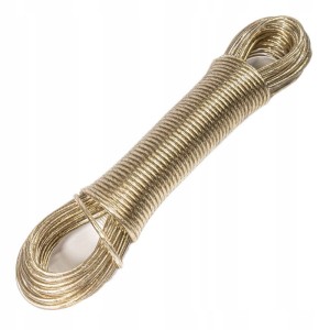 Linka na pranie stalowa gruba 20 m sznurek na pranie gruby ze stali