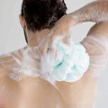 Myjka gąbka kąpielowa miękka do kąpieli masażu ciała z zawieszką