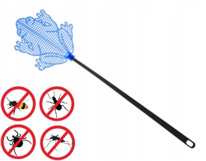 Klepka łapka na muchy zwykła tradycyjna plastikowa żabka poręczna