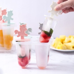 Foremki formy na lody do lodów sorbetów na patyku jednorożce 4 szt
