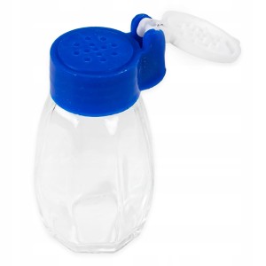 Przyprawnik mały szklany solniczka pieprzniczka na sól pieprz zamykany