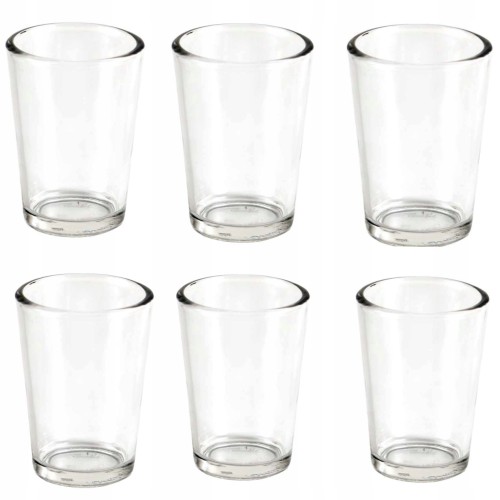Komplet 6 szklanek zwykłych na wodę sok tradycyjne literatki 300 ml x6