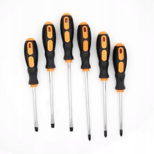 Śrubokręty zestaw śrubokrętów 6 szt gwiazdkowy i płaski rożne wielkości