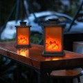 Kominek ledowy na baterie imitacja ognia do postawienia z zawieszką lampion