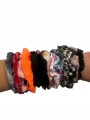 Gumka do włosów Scrunchies duża gumka do włosów materiałowa MIX WZÓR 1 szt.