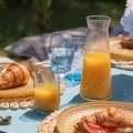 Szklana karafka ryflowana na wodę sok lemoniadę dzbanek 1Litr + KOREK